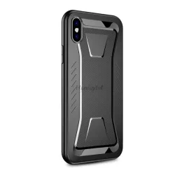  IPAKY PHANTOM szilikon telefonvédő (közepesen ütésálló, rombusz minta) FEKETE Apple iPhone XS Max 6.5