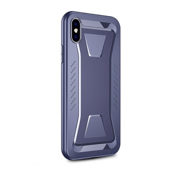 IPAKY PHANTOM szilikon telefonvédő (közepesen ütésálló, rombusz minta) SÖTÉTKÉK Apple iPhone X 5.8, Apple iPhone XS 5.8