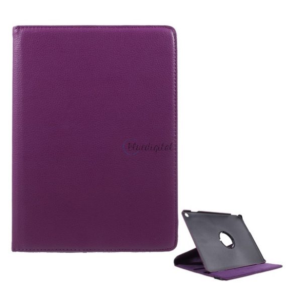 Tok álló, bőr hatású (FLIP, asztali tartó, 360°) LILA Huawei MediaPad M3 Lite 10 LTE, Huawei MediaPad M3 Lite 10 WIFI