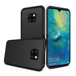   Szilikon telefonvédő (kevlár borítás) FEKETE Huawei Mate 20
