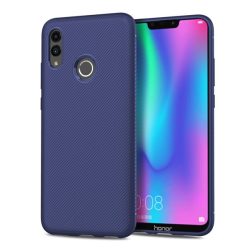   Szilikon telefonvédő (közepesen ütésálló, csíkos minta) SÖTÉTKÉK Huawei P Smart (2019), Honor 10 Lite
