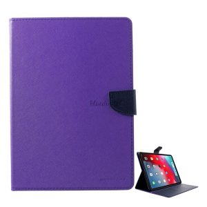 MERCURY Goospery Fancy tok álló, bőr hatású (FLIP, oldalra nyíló, asztali tartó, textil minta) LILA Apple IPAD Pro 11 (2018)