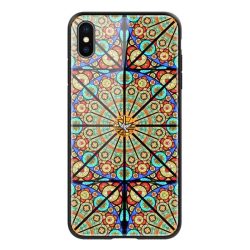   NILLKIN BRILLIANCE telefonvédő szilikon keret (BUMPER, közepesen ütésálló, edzett üveg hátlap, mandala minta) SZÍNES Apple iPhone XS 5.8, Apple iPhone X 5.8