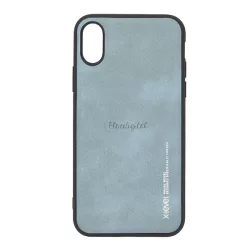   X-LEVEL szilikon telefonvédő (bőr hatású hátlap) CYAN Apple iPhone X 5.8, Apple iPhone XS 5.8