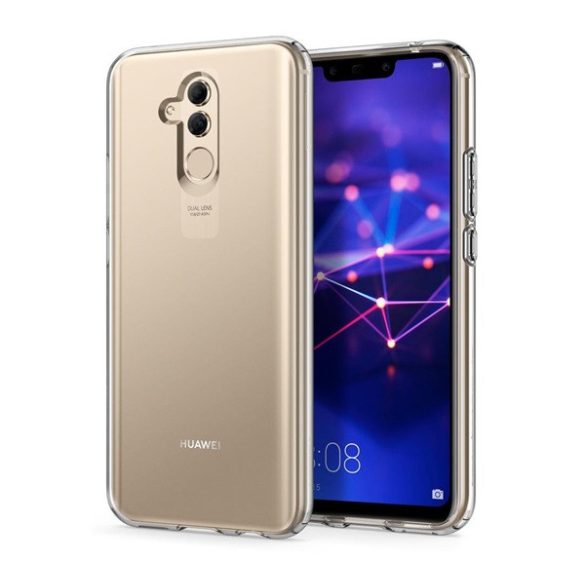 SPIGEN LIQUID CRYSTAL szilikon telefonvédő (közepesen ütésálló, légpárnás sarok) ÁTLÁTSZÓ Huawei Mate 20 Lite