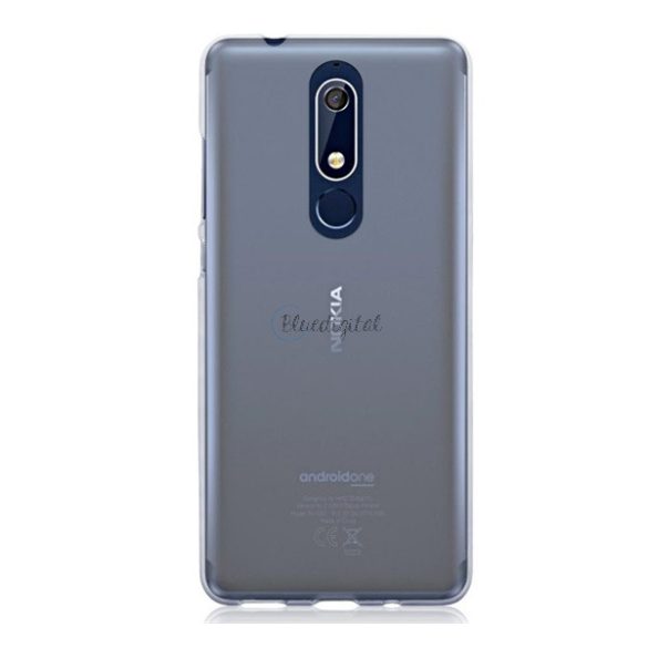 Szilikon telefonvédő (ultravékony) ÁTLÁTSZÓ Nokia 5.1 Plus (Nokia X5)