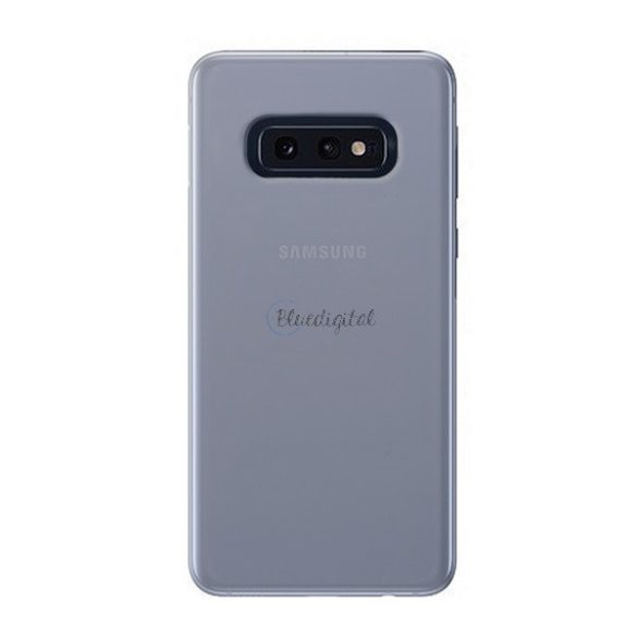 Műanyag telefonvédő (gumírozott) ÁTLÁTSZÓ Samsung Galaxy S10 (SM-G973)