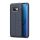 Szilikon telefonvédő (közepesen ütésálló, bőr hatású, varrás minta) SÖTÉTKÉK Samsung Galaxy S10e (SM-G970)