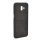 Szilikon telefonvédő (szövet minta) FEKETE Samsung Galaxy J6 Plus (SM-J610F)