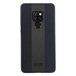   NILLKIN RACER CASE műanyag telefonvédő (szilikon keret, bőr hatású hátlap) FEKETE Huawei Mate 20