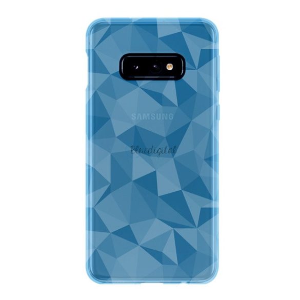 Szilikon telefonvédő (3D, gyémánt minta) VILÁGOSKÉK Samsung Galaxy S10e (SM-G970)