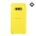 SAMSUNG műanyag telefonvédő (valódi bőr hátlap) SÁRGA Samsung Galaxy S10e (SM-G970)