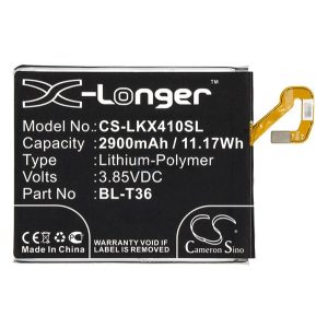 CAMERON SINO Li-Polymer akku (3,85V / 2900mAh, LG BL-T36 kompatibilis) FEKETE LG K11 K425 (K10 2018)