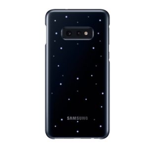 SAMSUNG műanyag telefonvédő (ultravékony, hívás és üzenetjelző funkció, LED világítás) FEKETE Samsung Galaxy S10e (SM-G970)