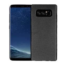   Szilikon telefonvédő (karbon minta) FEKETE Samsung Galaxy S10 (SM-G973)
