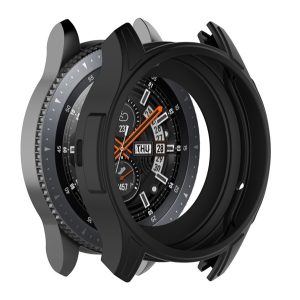 Szilikon keret (BUMPER, ütésálló) FEKETE Samsung Galaxy Watch 46mm (SM-R800N), Samsung Gear S3 Frontier (SM-R760)