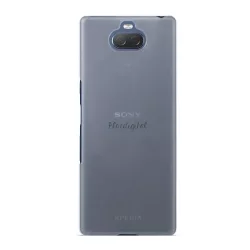   Műanyag telefonvédő (gumírozott) ÁTLÁTSZÓ Sony Xperia 10 plus (L4213)
