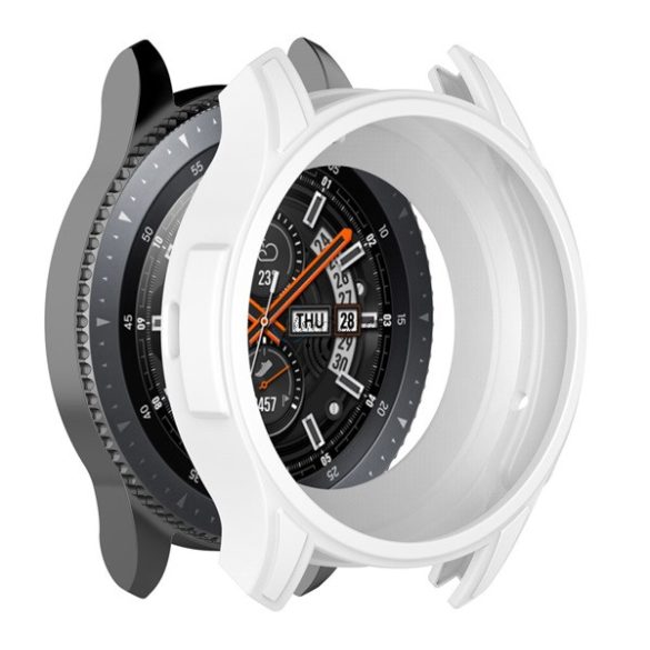 Szilikon keret (BUMPER, ütésálló) FEHÉR Samsung Galaxy Watch 46mm (SM-R800N), Samsung Gear S3 Frontier (SM-R760)