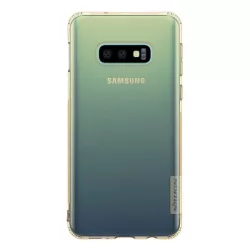   NILLKIN NATURE szilikon telefonvédő (közepesen ütésálló, légpárnás sarok, 0.6 mm, ultravékony) ARANYBARNA Samsung Galaxy S10e (SM-G970)