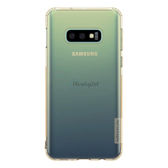NILLKIN NATURE szilikon telefonvédő (közepesen ütésálló, légpárnás sarok, 0.6 mm, ultravékony) ARANYBARNA Samsung Galaxy S10e (SM-G970)