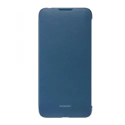   HUAWEI tok álló, bőr hatású (FLIP, oldalra nyíló) KÉK Huawei Y7 2019 (Y7 Prime 2019)