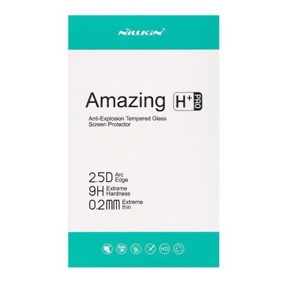 NILLKIN H+ PRO képernyővédő üveg (2.5D lekerekített szél, karcálló, UV szűrés, ultravékony, 0.2mm, 9H) ÁTLÁTSZÓ Samsung Galaxy A30 (SM-A305F), Samsung Galaxy A20 (SM-A205F), Samsung Gal