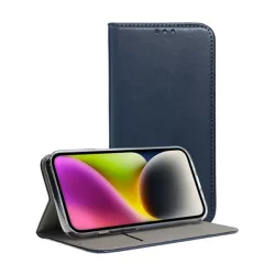   Tok álló, bőr hatású (FLIP, oldalra nyíló, asztali tartó funkció) SÖTÉTKÉK Samsung Galaxy A50 (SM-A505F), Samsung Galaxy A30s (SM-A307F), Samsung Galaxy A50s (SM-A507F)