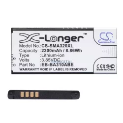   CAMERON SINO Li-Ion akku (3.85V/2300mAh, Samsung EB-BA310ABE kompatibilis) FEKETE Samsung Galaxy A3 (2016) SM-A310F