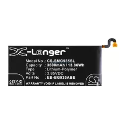  CAMERON SINO Li-Polymer akku (3.85V/3600mAh, Samsung EB-BG935ABA kompatibilis) FEKETE Samsung Galaxy S7 EDGE (SM-G935)