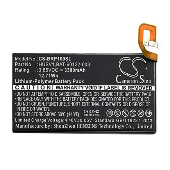 CAMERON SINO akku 3300mAh LI-Polymer (CS-BRP100SL kompatibilis) BlackBerry Priv