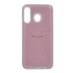   Szilikon telefonvédő (műanyag belső, csillogó hátlap) RÓZSASZÍN Samsung Galaxy M30 (SM-M305F)