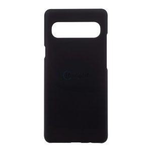 Műanyag telefonvédő (gumírozott) FEKETE Samsung Galaxy S10 5G (SM-G977U)
