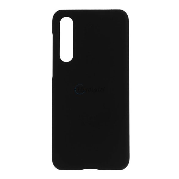 Műanyag telefonvédő (gumírozott) FEKETE Xiaomi Mi 9 SE