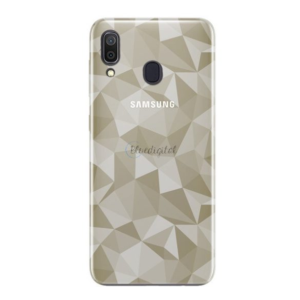 Szilikon telefonvédő (3D, gyémánt minta) SZÜRKE Samsung Galaxy A30 (SM-A305F), Samsung Galaxy A20 (SM-A205F)