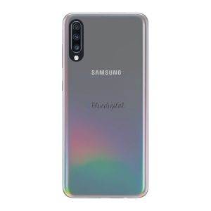 Műanyag telefonvédő (gumírozott) ÁTLÁTSZÓ Samsung Galaxy A70 (SM-A705F)