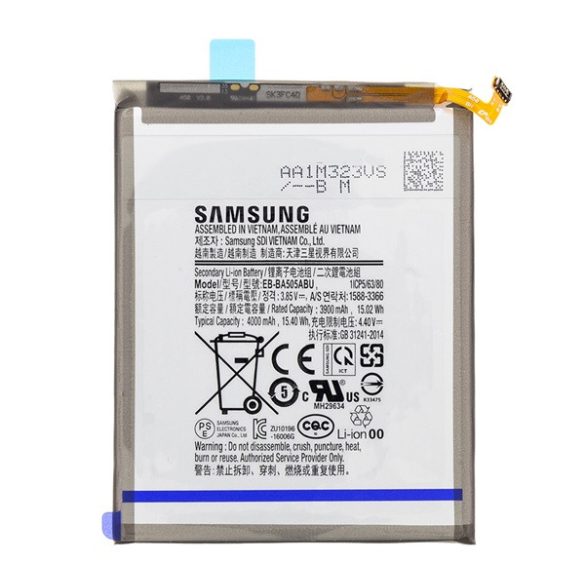 SAMSUNG akku 4000mAh LI-ION Samsung Galaxy A50 (SM-A505F), Samsung Galaxy A30s (SM-A307F), Samsung Galaxy A20 (SM-A205F), Samsung Galaxy A30 (SM-A305F)