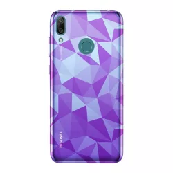   Szilikon telefonvédő (3D, gyémánt minta) RÓZSASZÍN Huawei Y7 2019 (Y7 Prime 2019)