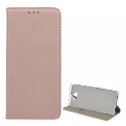   Tok álló, bőr hatású (FLIP, oldalra nyíló, asztali tartó funkció) ROZÉARANY Sony Xperia 10 plus (L4213)