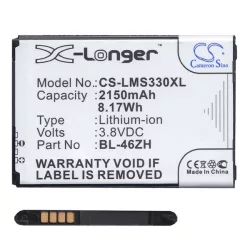   CAMERON SINO akku 2150mAh LI-ION (BL-46ZH kompatibilis) LG K7 (X210), LG K8 (K350n)