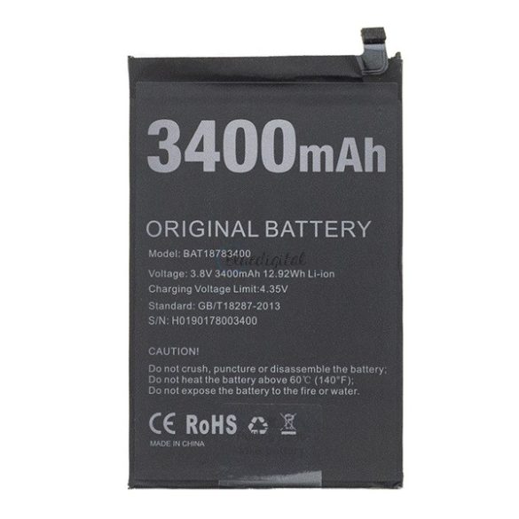 DOOGEE akku 3400mAh LI-ION Doogee X90, Doogee X90L