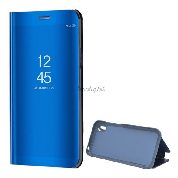 Tok álló (aktív FLIP, oldalra nyíló, asztali tartó funkció, tükrös felület, Mirror View Case) KÉK Honor 8S (2019), Huawei Y5 (2019), Honor 8S (2020)