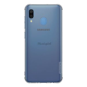 NILLKIN NATURE szilikon telefonvédő (közepesen ütésálló, légpárnás sarok, 0.6 mm, ultravékony) SZÜRKE Samsung Galaxy A30 (SM-A305F), Samsung Galaxy A20 (SM-A205F)
