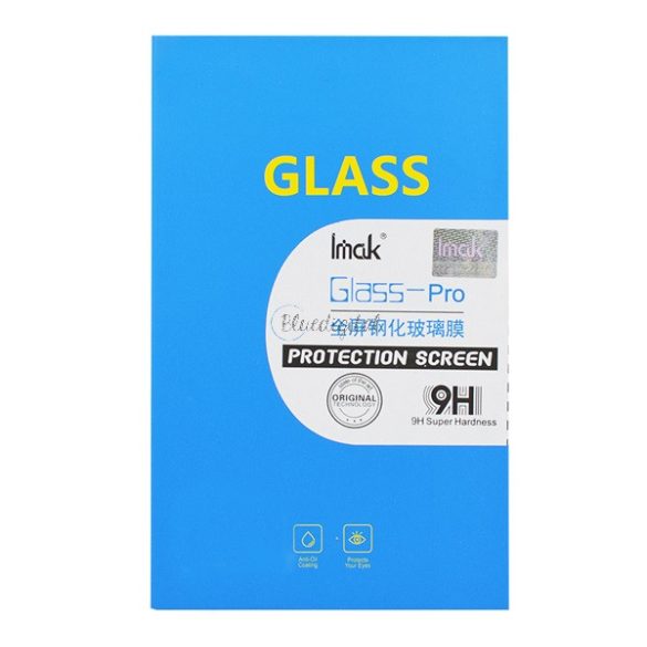 IMAK PRO+ képernyővédő üveg (3D full cover, íves, extra karcálló, 9H) FEKETE Samsung Galaxy A80 (SM-A805F)
