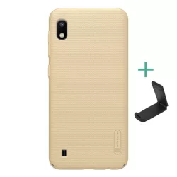   NILLKIN SUPER FROSTED műanyag telefonvédő (gumírozott, érdes felület + asztali tartó) ARANY Samsung Galaxy A10 (SM-A105F)