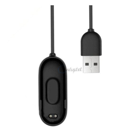 Töltőkábel USB (mágneses, 20cm) FEKETE Xiaomi MI Band 4