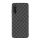 NILLKIN SYNTHETIC FIBER PLAID műanyag telefonvédő (gumírozott, környezetbarát, 3D, csíkos minta) FEKETE Xiaomi Mi 9