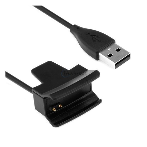 Töltőkábel USB (mágneses, 30cm) FEKETE Fitbit Alta