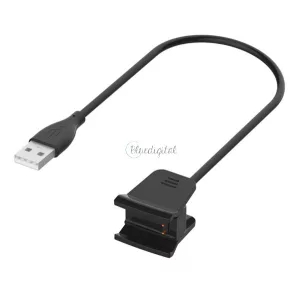 Töltőkábel USB (mágneses, 30cm) FEKETE Fitbit Alta HR