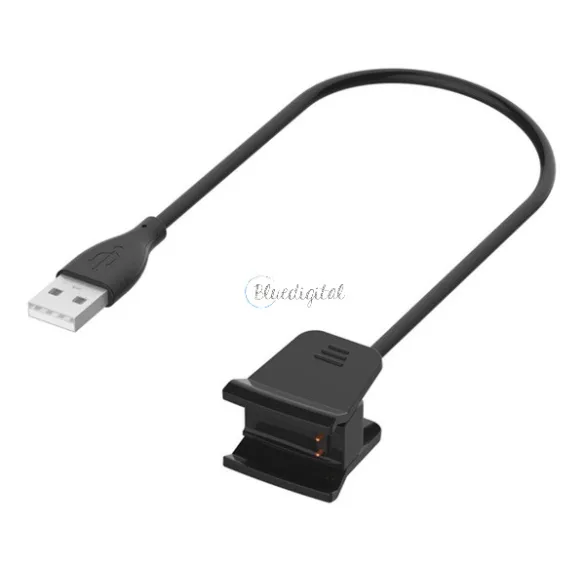 Töltőkábel USB (mágneses, 30cm) FEKETE Fitbit Alta HR