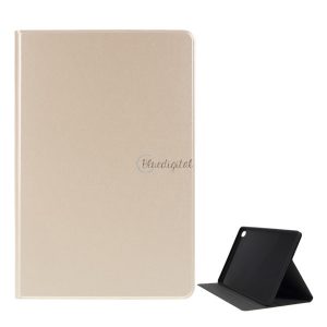 Tok álló, bőr hatású (FLIP, oldalra nyíló, asztali tartó funkció, prémium) ARANY Huawei MediaPad M6 10.8